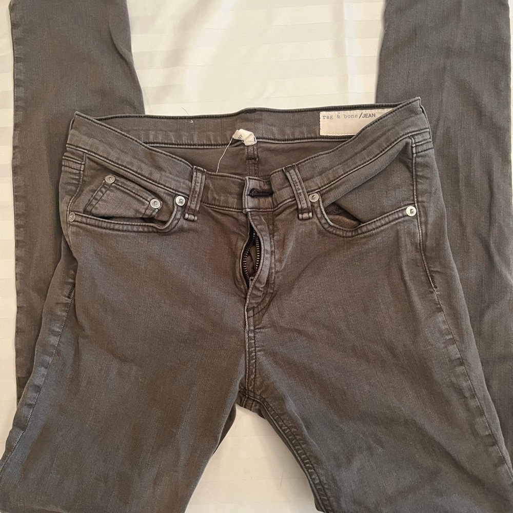 Rag & Bone Skinny Jeans in Army Green- Womens 28 - Picture 4 of 9